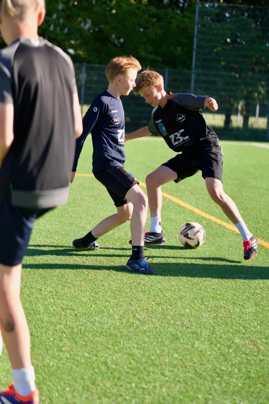 Fodboldspillere til morgentræning hos IKA Ringsted